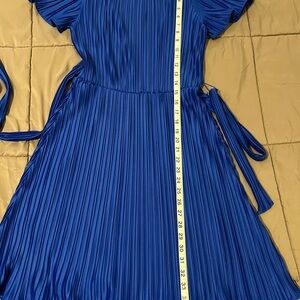 DKNY Royal Blue Pleated Dress
